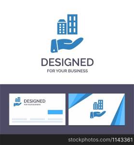 Creative Business Card and Logo template Architecture, Business, Modern, Sustainable Vector Illustration