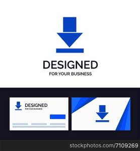 Creative Business Card and Logo template Arrow, Dawn, Download Vector Illustration