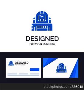 Creative Business Card and Logo template Astronaut, Cosmonaut, Explorer, Helmet, Protection Vector Illustration