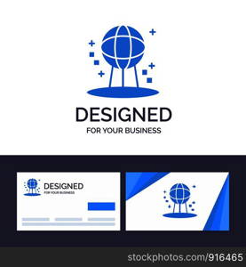 Creative Business Card and Logo template Astronomy, Earth, Space, World Vector Illustration