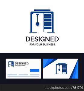 Creative Business Card and Logo template Athletic, Ring, Sport, Game Vector Illustration