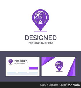 Creative Business Card and Logo template Australia, Country, Flag, Nation, Location Vector Illustration