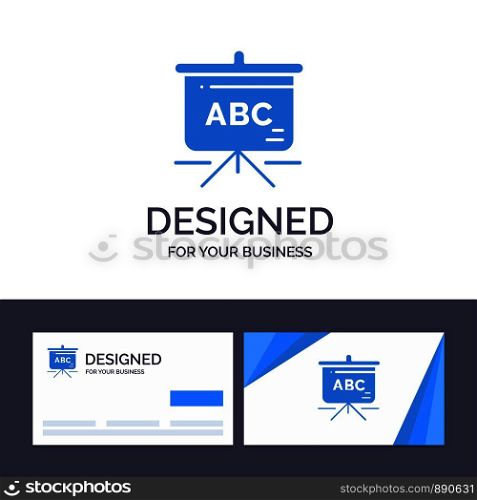 Creative Business Card and Logo template Bag, Education, Schoolbag Vector Illustration