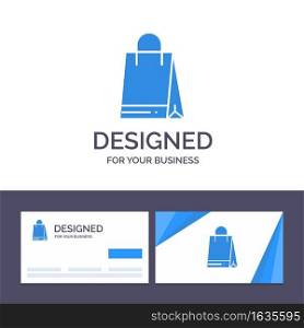 Creative Business Card and Logo template Bag, Shopping, Canada Vector Illustration