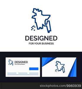Creative Business Card and Logo template Bangladesh, Bangladesh Country, Bangladesh Vector Illustration