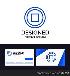 Creative Business Card and Logo template Basic, Interface, User Vector Illustration