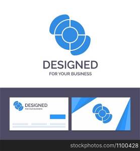 Creative Business Card and Logo template Beach, Lifeguard, Summer Vector Illustration