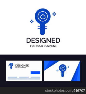 Creative Business Card and Logo template Biochemistry, Biology, Cell, Chemistry, Laboratory Vector Illustration