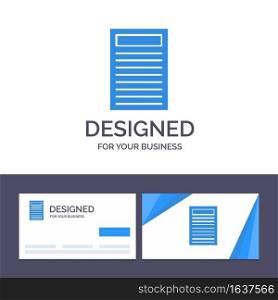 Creative Business Card and Logo template Book, Education, Red Vector Illustration