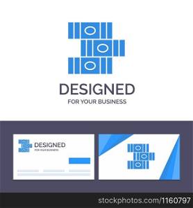Creative Business Card and Logo template Books, Education, Library Vector Illustration