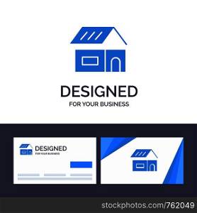 Creative Business Card and Logo template Building, Build, Construction, Home Vector Illustration