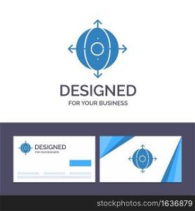 Creative Business Card and Logo template Business, Deployment, Management, Product Vector Illustration