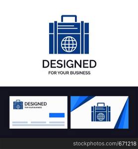 Creative Business Card and Logo template Business, Investment, Modern, Globe Vector Illustration