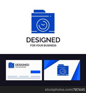 Creative Business Card and Logo template Camera, Image, Big Think Vector Illustration