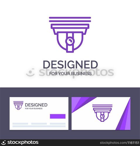 Creative Business Card and Logo template Camera, Security, Secure, Cam Vector Illustration