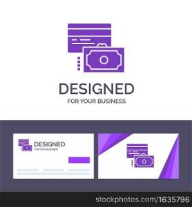 Creative Business Card and Logo template Card, Credit, Payment, Money Vector Illustration