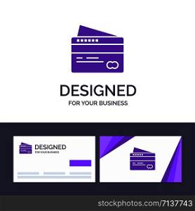 Creative Business Card and Logo template Card, Credit, Payment, Pay Vector Illustration