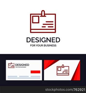 Creative Business Card and Logo template Card, ID Card, Identity, Pass Vector Illustration