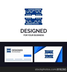 Creative Business Card and Logo template Cards, Component, Computer Vector Illustration