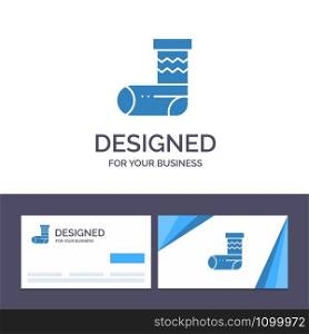 Creative Business Card and Logo template Celebration, Christmas, Festivity, Gift Vector Illustration