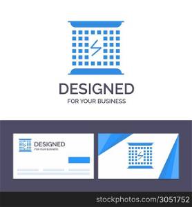 Creative Business Card and Logo template Charge, Charging, Electricity, Electromagnetic, Energy Vector Illustration