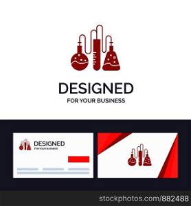 Creative Business Card and Logo template Chemical, Dope, Lab, Science Vector Illustration