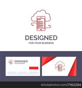 Creative Business Card and Logo template Cloud storage, Business, Cloud Storage, Clouds, Information, Mobile, Safety Vector Illustration