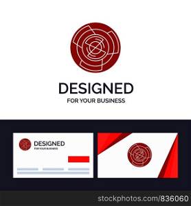 Creative Business Card and Logo template Complexity, Business, Challenge, Concept, Labyrinth, Logic, Maze Vector Illustration