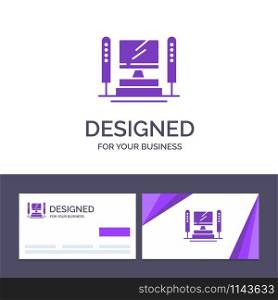 Creative Business Card and Logo template Computer, Computing, Server, Cpu Vector Illustration