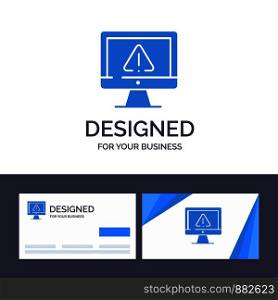 Creative Business Card and Logo template Computer, Data, Information, Internet, Security Vector Illustration