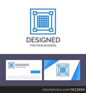 Creative Business Card and Logo template Creative, Design, Designer, Graphic, Grid Vector Illustration