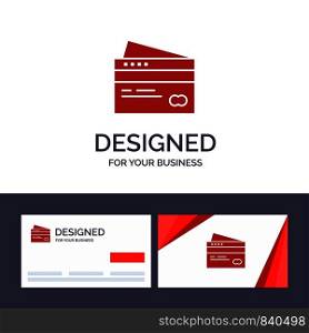 Creative Business Card and Logo template Credit card, Banking, Card, Cards, Credit, Finance, Money, Shopping Vector Illustration