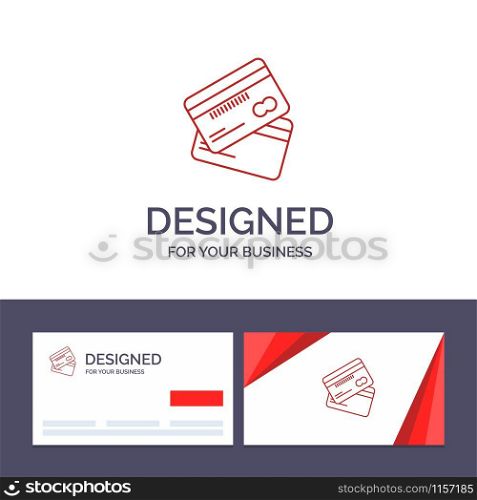 Creative Business Card and Logo template Credit card, Business, Cards, Credit Card, Finance, Money, Shopping Vector Illustration