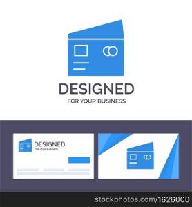 Creative Business Card and Logo template Credit, Debit, Global, Pay, Shopping Vector Illustration