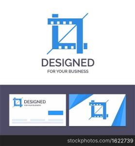 Creative Business Card and Logo template Crop, Design, Graphic Vector Illustration