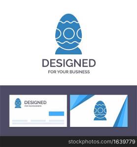 Creative Business Card and Logo template Decoration, Easter, Easter Egg, Egg Vector Illustration