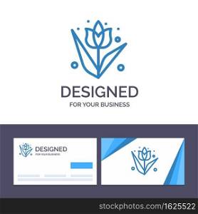 Creative Business Card and Logo template Decoration, Easter, Flower, Plant Vector Illustration