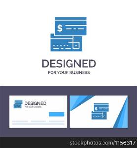 Creative Business Card and Logo template Direct Payment, Card, Credit, Debit, Direct Vector Illustration