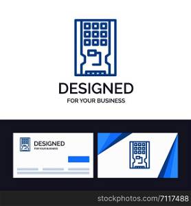 Creative Business Card and Logo template Disk, Drive, Hardware, Solid, Ssd Vector Illustration