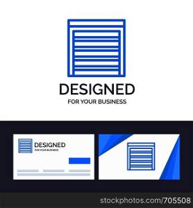 Creative Business Card and Logo template Door, City, Construction, House Vector Illustration