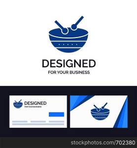Creative Business Card and Logo template Drum, Instrument, Irish, Parade Vector Illustration