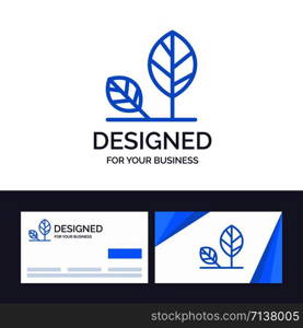 Creative Business Card and Logo template Earth, Eco, Environment, Leaf, Nature Vector Illustration