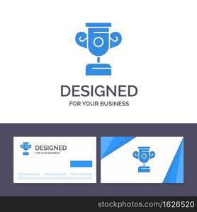 Creative Business Card and Logo template Education, Progress, Training Vector Illustration