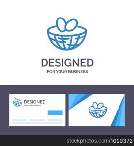 Creative Business Card and Logo template Eggs, Easter, Egg, Spring Vector Illustration