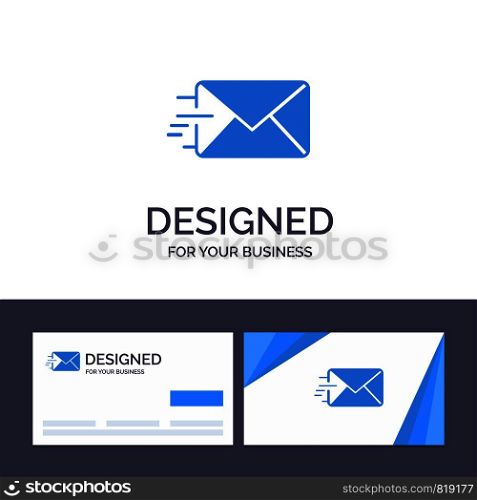 Creative Business Card and Logo template Email, Mail, Message Vector Illustration