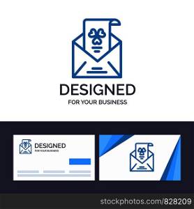 Creative Business Card and Logo template Emails, Envelope, Greeting, Invitation Vector Illustration