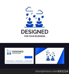 Creative Business Card and Logo template Environment, Growth, Leaf, Life Vector Illustration