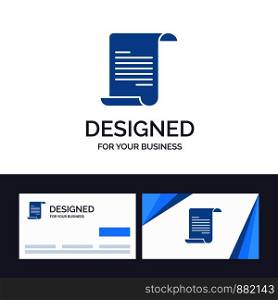 Creative Business Card and Logo template File, Text, Greece Vector Illustration