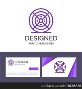 Creative Business Card and Logo template Film, Filament, Printing, Print Vector Illustration