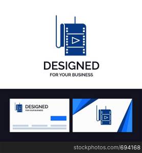 Creative Business Card and Logo template Film, Movie, Studio, Theatre Vector Illustration